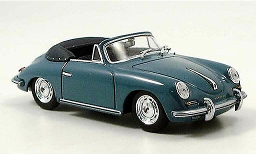 Porsche 356 1960 1/43 Minichamps B Cabrio blauw modelauto