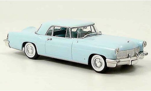 Lincoln Continental 1956 1/43 Minichamps MK II blauw modelauto