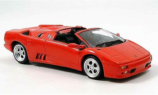 Lamborghini Diablo Roadster 1/43 Minichamps rood 1994 modelauto