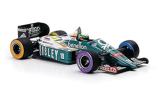 Benetton Bmw course 1/43 Minichamps 1986 B 186 No.19 Sisley T.Fabi GP USA Detroit 1986 modelauto
