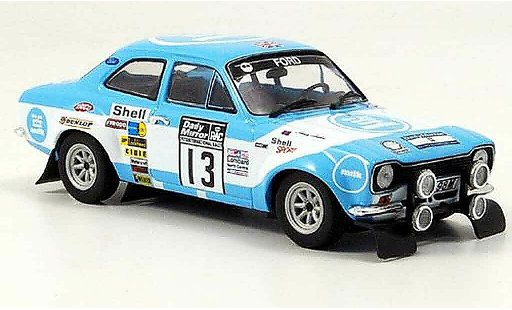 Ford Escort MK1 1/43 Minichamps I Makinen Liddon winnaar Rally RAC 1973 modelauto