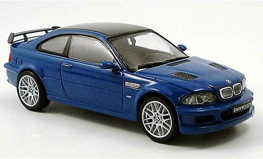 Bmw M3 coupe 1/43 Kyosho GTR E46 street blauw modelauto