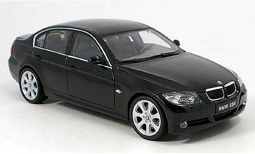 Bmw 330 berline 1/18 Welly E90 i zwart modelauto