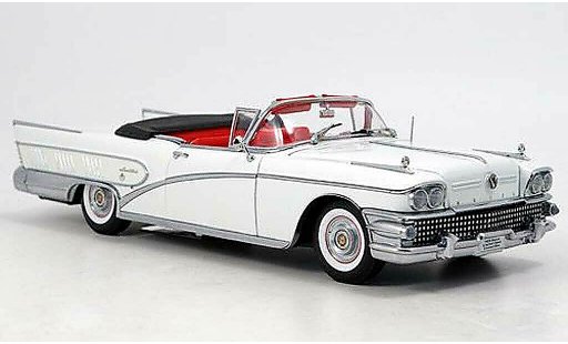 Buick Limited Convertible 1/18 Sun Star cabriolet wit 1958 modelauto