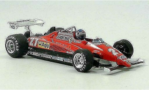 Ferrari 126 C2 1/43 Brumm No.27 Tambay GP Monza met Pilot modelauto