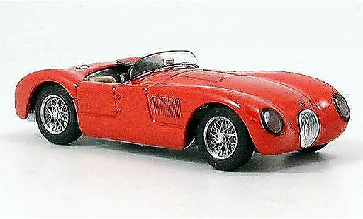 Jaguar C-Type Stradale 1/43 Brumm rood modelauto