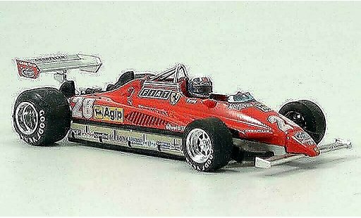Ferrari 126 C 1/43 Brumm C2 No.28 D.Pironi GP San Marino avec Pilot modelauto