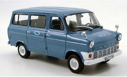 Ford Transit Bus 1/43 Norev blauw 1969 modelauto