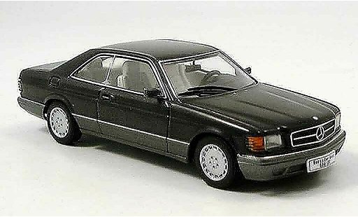 Mercedes 500 Coupe 1/43 Autoart (W126) zwart modelauto