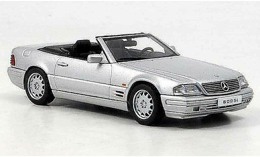 Mercedes 600 Base 1/43 Autoart (R129) Cabrio grijs metallic modelauto