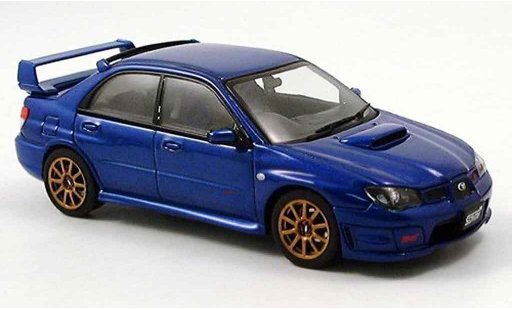 Subaru Impreza WRX 1/43 Autoart STI blauw 2006 modelauto