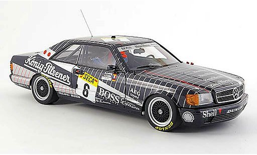 Mercedes 500 Coupe 1/18 Autoart (w126) amg no.6 24h spa 1989 modelauto