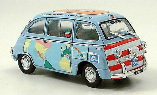 Fiat 600 Multipla 1/43 Brumm D Graziano Rossi Motorhome 1960 modelauto