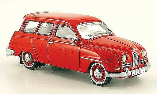 Saab 95 Base 1/43 Neo rood 14 modelauto