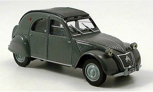 Citroen 2CV Berline 1/43 Norev grijs ferme toit rabattable modelauto