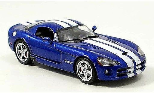 Dodge Viper GTS 1/43 Norev Coupe blauw wit 2006 modelauto
