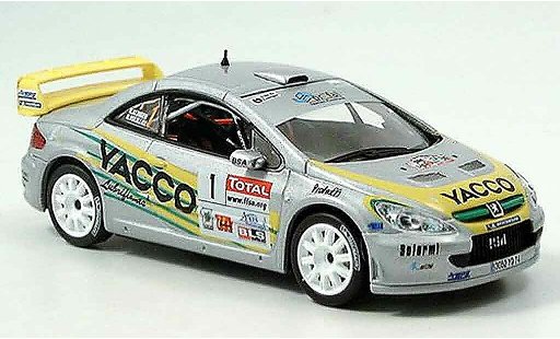 Peugeot 307 WRC 1/43 Norev no.1 yacco vouilloz kunger modelauto