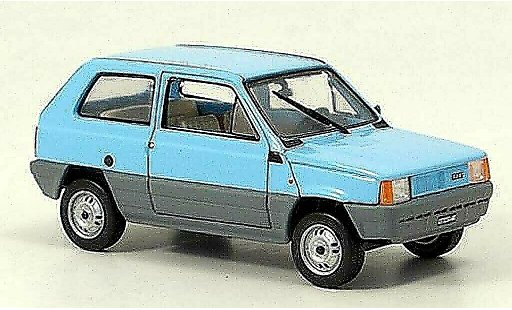 Fiat Panda Base 1/43 Norev blauw/grijs 1980 modelauto