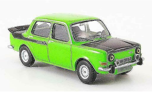 Simca 1000 Rallye 2 1/43 IXO 2 groen/zwart 1977 modelauto