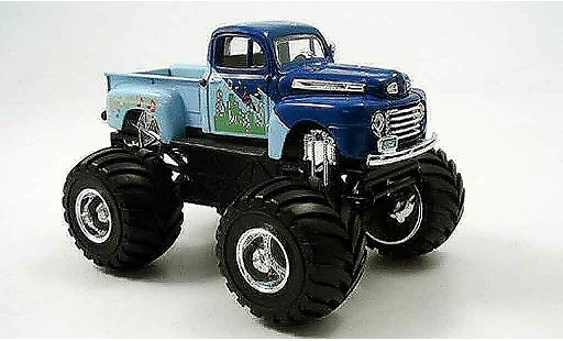 Ford F-100 Monster Truck 1/43 Yat Ming 00 blauw 1948 modelauto