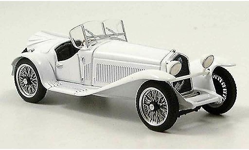 Alfa Romeo 2300 cabriolet 1/43 Brumm cabrio wit modelauto