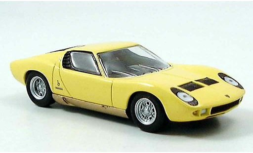 Lamborghini Miura Base 1/43 Del Prado geel modelauto