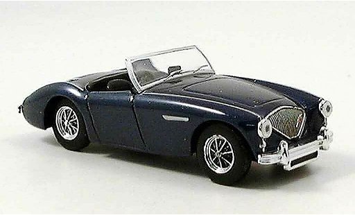 Austin Healey 100 /6 od bn6 1/43 Del Prado Cabrio blauw modelauto