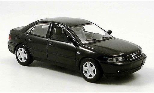 Audi A4 berline 1/43 Del Prado zwart modelauto