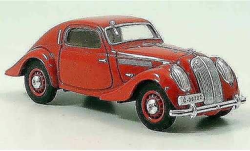 Skoda Popular Sport Monte Carlo 1/43 Abrex rood 1935 modelauto