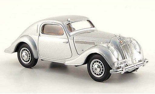 Skoda Popular Sport Monte Carlo 1/43 Abrex grijs 1935 modelauto