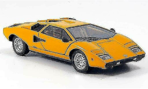 Lamborghini Countach LP 400 1/43 Kyosho oranje modelauto