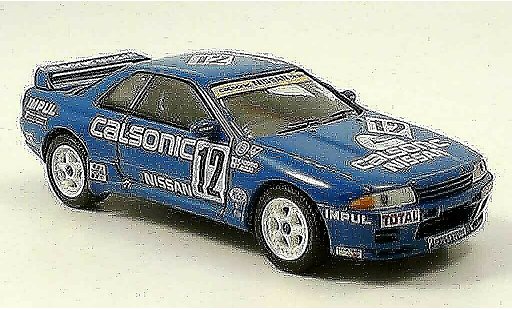 Nissan Skyline R32 1/43 Del Prado GT R No.12 blauw modelauto
