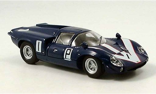 Lola T70 Base 1/43 Del Prado MK II No.1 blauw modelauto
