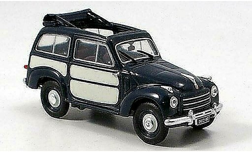 Fiat 500 C 1/43 Norev Belvedere blauw 1952 modelauto