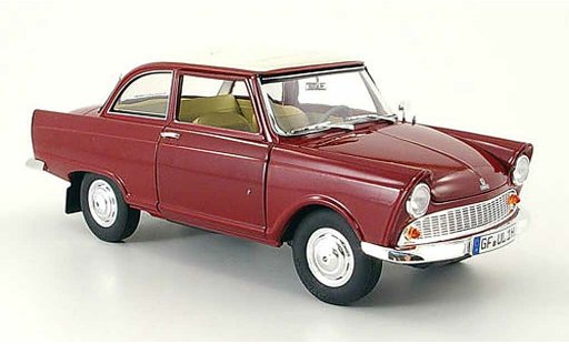 DKW Junior Berline 1/18 Revell rood wit 1959 modelauto