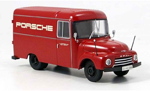 Opel Blitz Type A 1/43 Premium Cls 175 renntransporter porsche rood modelauto