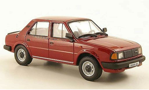 Skoda 120 Base 1/43 Abrex L rood 1986 modelauto