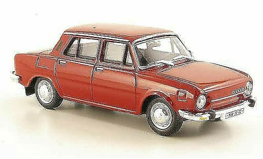 Skoda 110 R 1/43 Abrex rood 1969 modelauto