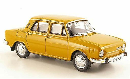 Skoda 110 L 1/43 Abrex bruin 1969 modelauto