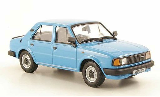 Skoda 120 Base 1/43 Abrex L blauw 1986 modelauto