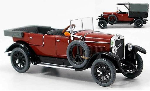Laurin Klement Combi Base 1/43 Abrex Laurin-Klement body limousine lieferwagen rood 1927 modelauto