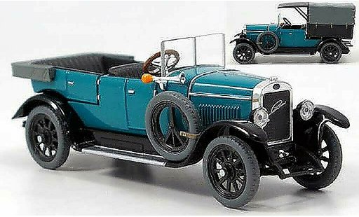Skoda 110 L 1/43 Abrex Laurin & Klement Combi Sedan/Lieferwagen blauwgroen 1927 modelauto