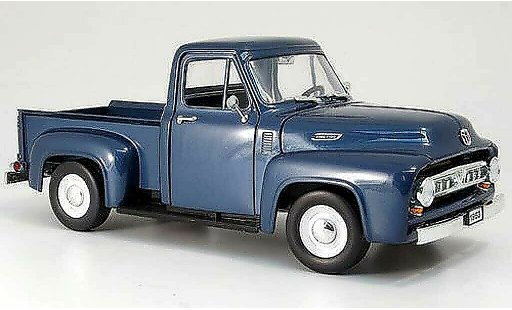 Ford F-100 Pickup 1/18 Yat Ming 00 grijs blauw 1953 modelauto