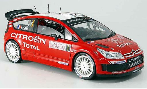 Citroen C4 WRC 1/18 Solido no.1 loeb/elena rallye monte carlo 2007 modelauto