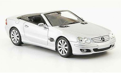 Mercedes Classe SL Base 1/43 Minichamps grijs metallic 2006 modelauto