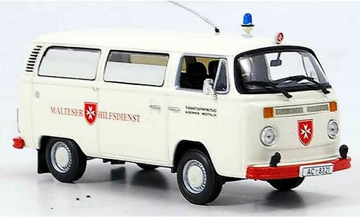 Volkswagen Combi Base 1/43 Minichamps t2 bus malteser hilfsdienst modelauto
