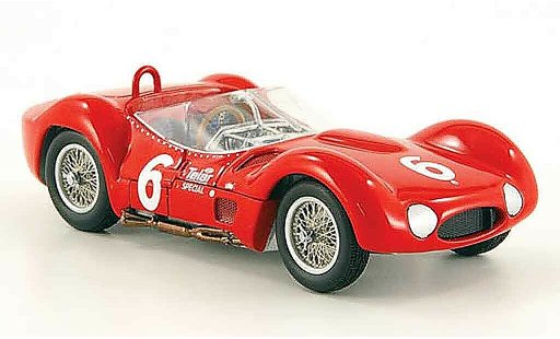 Maserati Tipo Base 1/43 Minichamps 61 birdcage r.penske winnaar scca 1961 modelauto