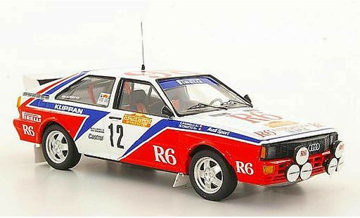 Audi Quattro rallye 1/43 Trofeu No.6 M.Cinotto / E.Radaelli Rally San Remo 1982 modelauto