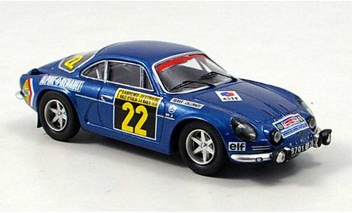Alpine A110 1600 s 1/43 Trofeu 1600S Therier winnaar Rally San Remo 1970 modelauto