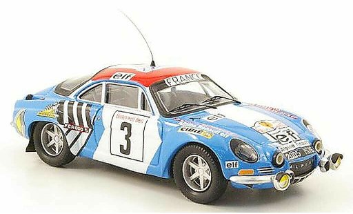 Alpine A110 1600 s 1/43 Trofeu 1600S No.3 Nicolas/DelferrierRally Marokko 1974 modelauto